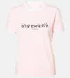 Givenchy Pink T-shirt With Logo Printed On The Front In Cottonr Woman In Pink