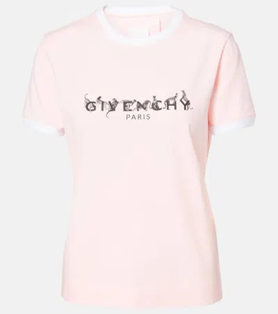 Givenchy Pink T-shirt With Logo Printed On The Front In Cottonr Woman In Multicolor