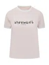 Givenchy Pink T-shirt With Logo Printed On The Front In Cottonr Woman In Pink