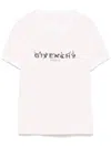 Givenchy Women's Mc T-shirt Pink Black Logo Neck In Multicolor