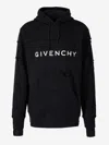 Givenchy Men's Archetype Hoodie With Destroyed Effect In Black