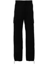 Givenchy Ripstop Cotton Cargo Trousers In Black