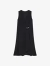 Givenchy Dress With 4g Detail And Pleated Effect In Crepe Satin