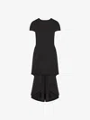 Givenchy Asymmetric Dress In Satin With Crystals