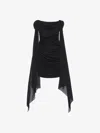 Givenchy Off-the-shoulder Draped Mini Dress