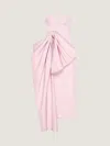 Givenchy Robe Du Soir Bustier En Tissu Technique Avec Naud In Pink