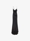 Givenchy Evening Draped Dress In Satin With Crystals