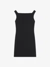 Givenchy Cutout Draped Mini Dress In Black