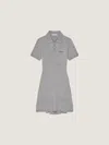 Givenchy Robe Polo En Laine Et Cachemire In Gray
