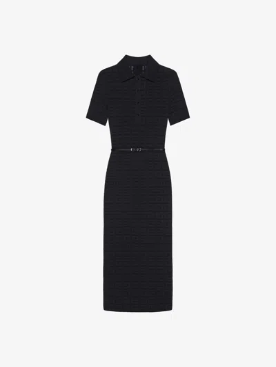 Givenchy Robe Polo Voyou En Jacquard 4g In Black