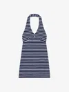 GIVENCHY STRIPED DRESS IN COTTON TOWELLING WITH 4G DETAIL