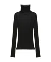 Givenchy Roll-neck Transparent-design Sweater In Black