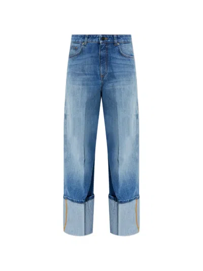 Givenchy Rolled-up Cuffs Jeans In Blue