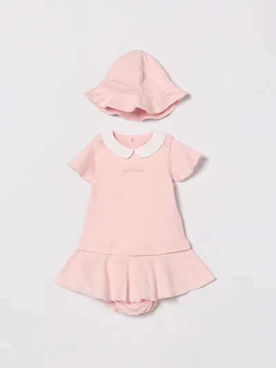 Givenchy Babies'  Romper Kids In Pink