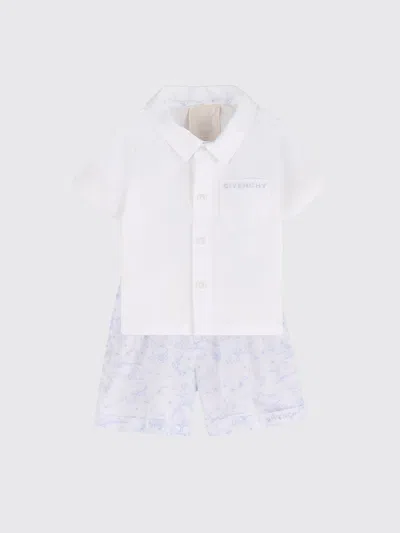 Givenchy Babies'  ロンパース ボーイ カラー ホワイト In White