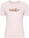 Givenchy Logo Cotton-blend Jersey T-shirt In Pink