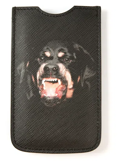 Givenchy Rottweiler Iphone Case In Black