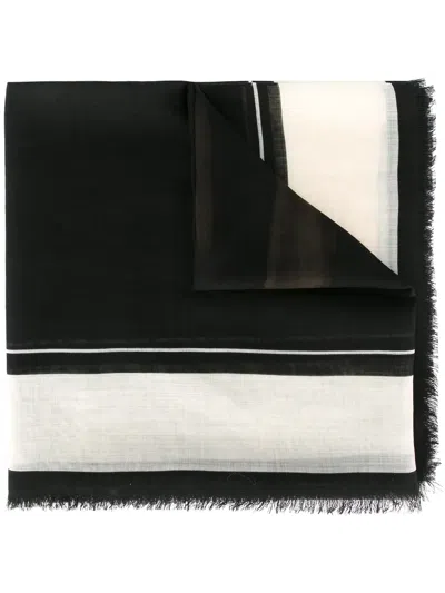 Givenchy Rottweiler Printed Scarf In Black