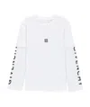 Givenchy Long Sleeve Round Neck T-shirt In White