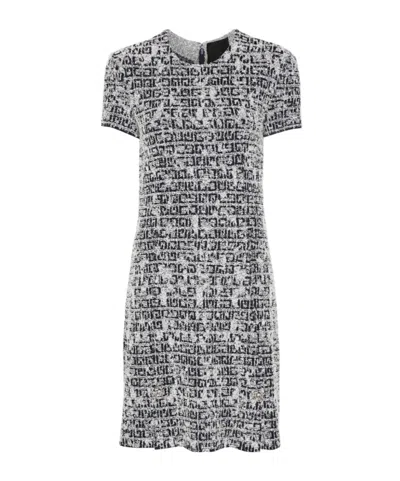 Givenchy Round-collar Short-sleeve Dress In Blue