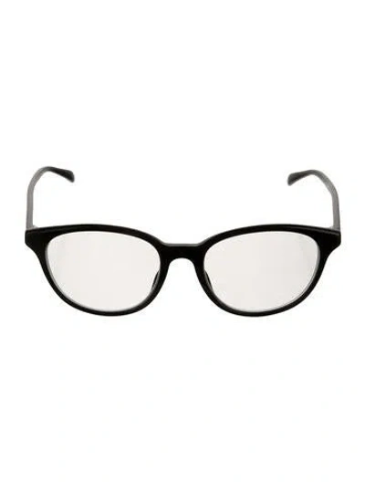 Pre-owned Givenchy Round Eyeglasses In Black