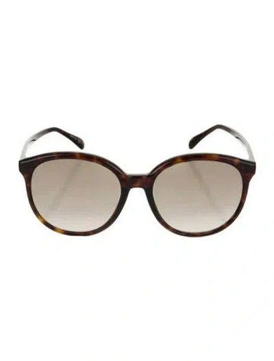 Pre-owned Givenchy Round Gradient Sunglasses In Brown