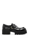 Givenchy Voyou Monk Crystal-embellished Leather Platform Loafers In Black