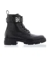 Givenchy Logo Jacquard Lace-up Ankle Boots In Black
