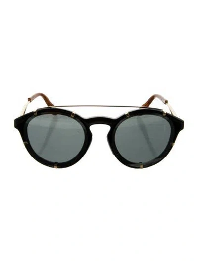 Pre-owned Givenchy Round Mirrored Sunglasses In Multi