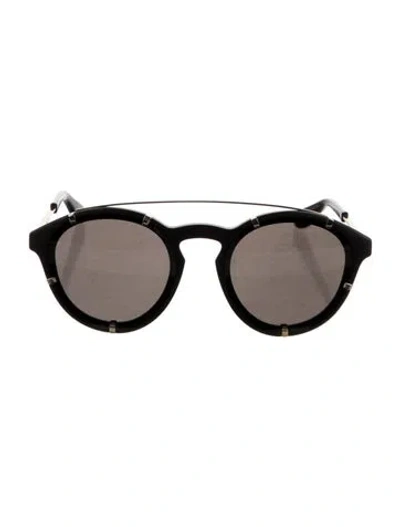 Pre-owned Givenchy Round Mirrored Sunglasses In Multi