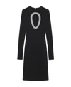 Givenchy Evening Dress In Knit With Pearls And Crystals In Black