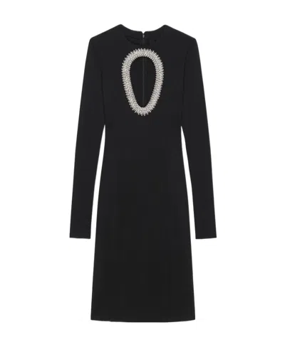 GIVENCHY GIVENCHY PEAR-EMBROIDERED MIDI DRESS