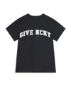 Givenchy Round-neck Short-sleeved Shirt In Black