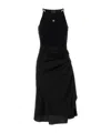 Givenchy Black Stretch Cotton Dress In Black