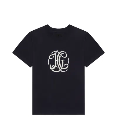 GIVENCHY T-SHIRT IN KNIT WITH HG JACQUARD