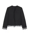 Givenchy Round-neck Wool Coat In Black