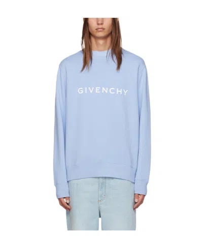 Givenchy Round-necked Sweater In Blue