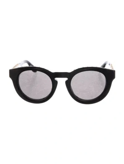 Pre-owned Givenchy Round Tinted Sunglasses In Black