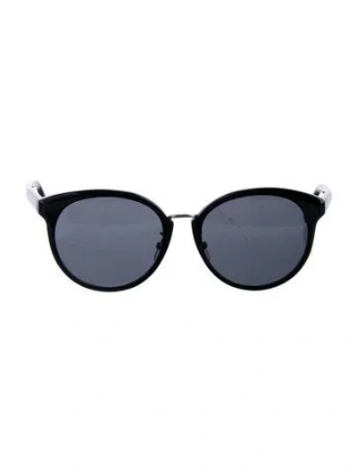 Pre-owned Givenchy Round Tinted Sunglasses In Black