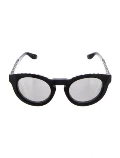 Pre-owned Givenchy Round Tinted Sunglasses In Black