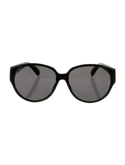 Pre-owned Givenchy Round Tinted Sunglasses In Black
