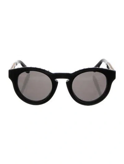 Pre-owned Givenchy Round Tinted Sunglasses In Black