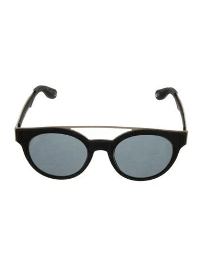 Pre-owned Givenchy Round Tinted Sunglasses In Black