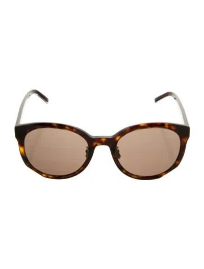 Pre-owned Givenchy Round Tinted Sunglasses In Brown
