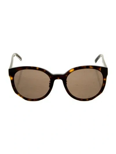 Pre-owned Givenchy Round Tinted Sunglasses In Brown