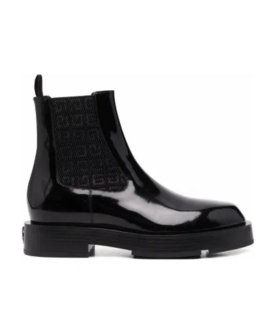 GIVENCHY GIVENCHY ROUND TOE ANKLE BOOTS