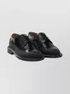 Givenchy Round Toe Leather Derby Lace-up Shoes In Animal Print