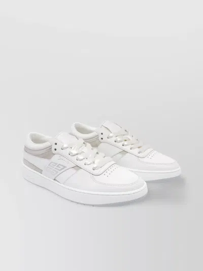 Givenchy Round Toe Low Top Sneakers In White