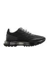 Givenchy Quilted Black Sneakers With Translucent Sole And Contrasting Laces In Black