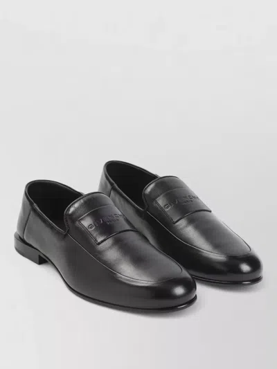 Givenchy Round Toe Smooth Finish Leather Loafers In Black